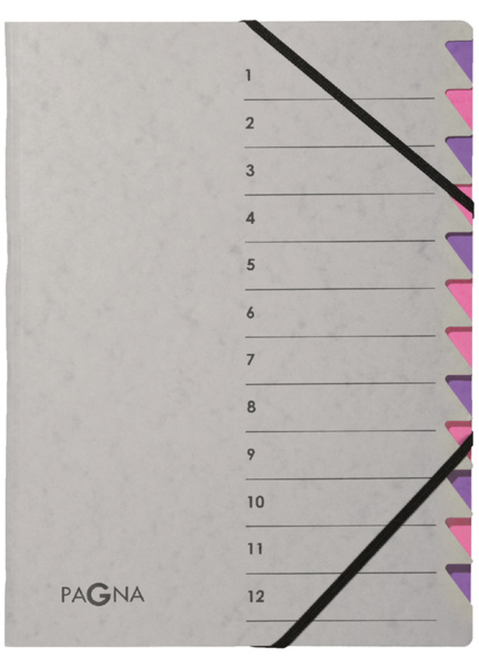 PAGNA Trieur Pagna Easy A4 12 intercalaires gris/lilas