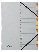PAGNA Trieur Pagna Easy A4 12 intercalaires jaune/orange