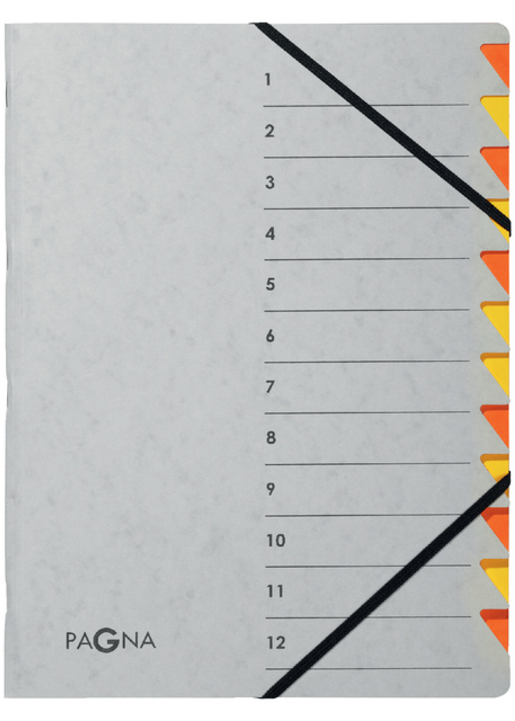 PAGNA Trieur Pagna Easy A4 12 intercalaires jaune/orange