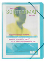 Jalema Sorteermap Jalema A4 6 vakken 270gr blauw
