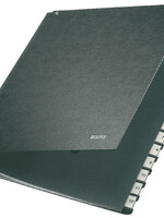 Leitz Termijnmap Leitz 1-12 270x18x345mm hardboard zwart