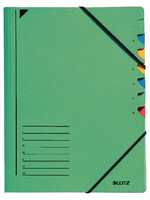 Leitz Sorteermap Leitz 7 tabbladen karton groen