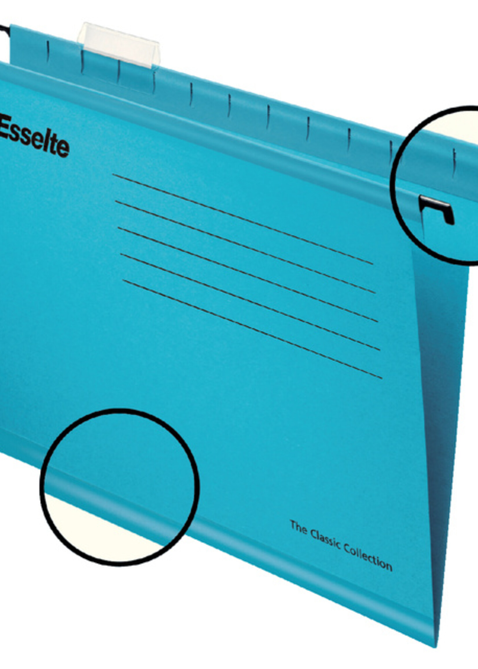 Pendaflex Dossier suspendu Esselte Classic Plus folio fond V bleu