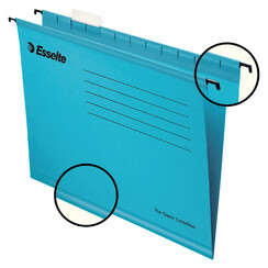 Dossier suspendu Esselte Classic Plus folio fond V bleu