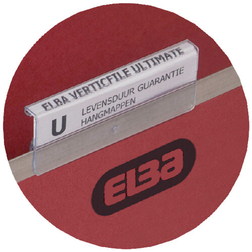 Elba Cavaliers Elba pour dossier suspendu Verticfile 65mm transparent avec bande étiquettes