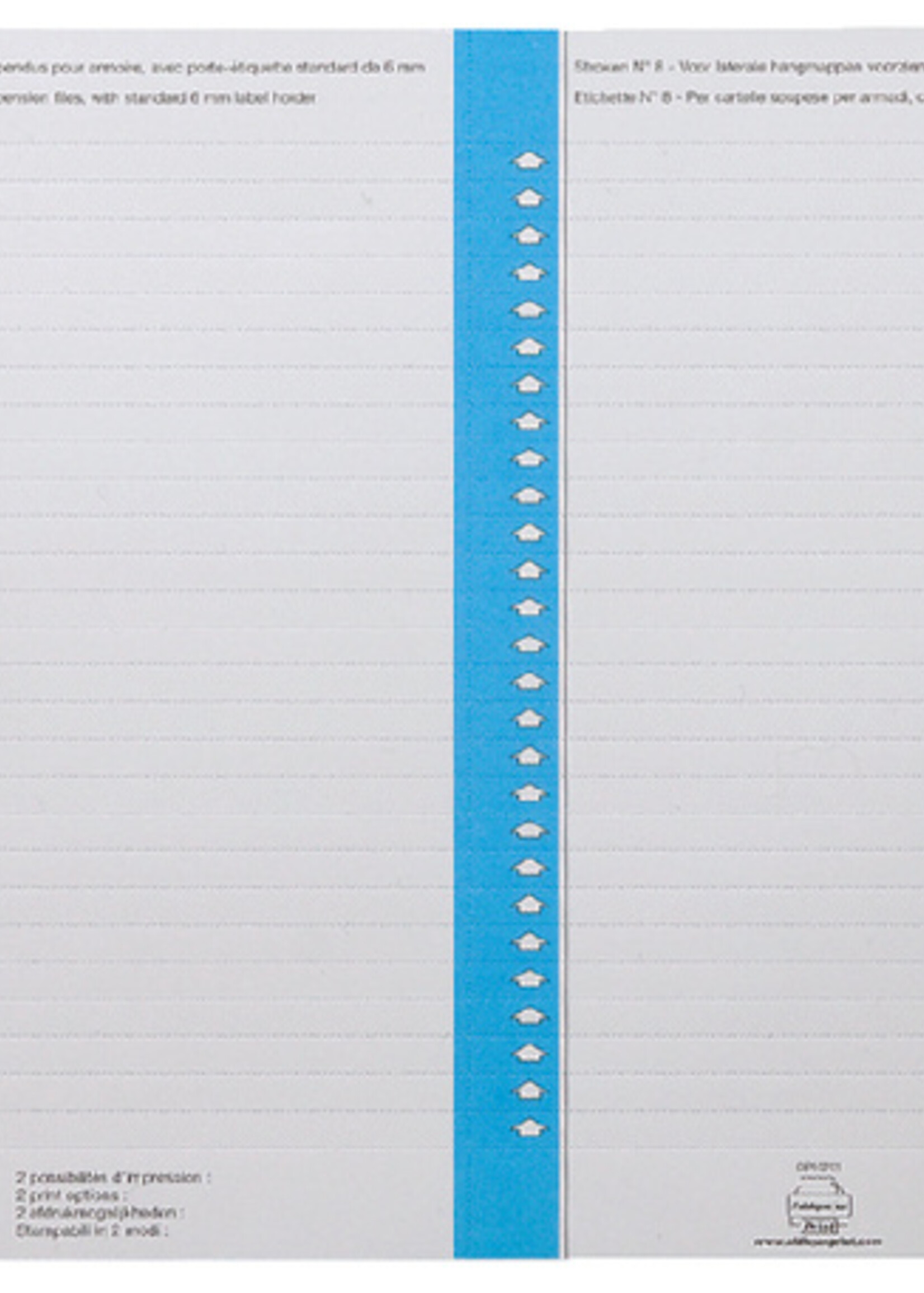 Elba Ruiterstrook Elba Nr 8 138x6mm lateraal blauw