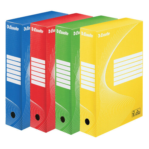 Esselte Boîte à archives Esselte Boxy 80mm jaune