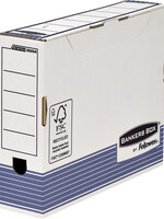 Bankers Box Boîte à archives Bankers Box System A4 80mm blanc-bleu
