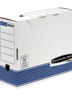 Bankers Box Boîte à archives Bankers Box System A4 100mm blanc-bleu