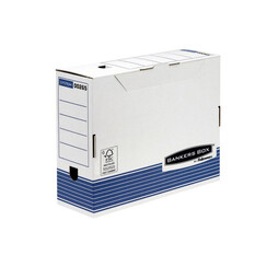 Boîte à archives Bankers Box System A4 100mm blanc-bleu