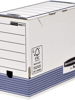 Bankers Box Boîte à archives Bankers Box System A4 150mm blanc-bleu
