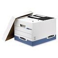 Bankers Box Archiefdoos Bankers Box System standaard wit blauw