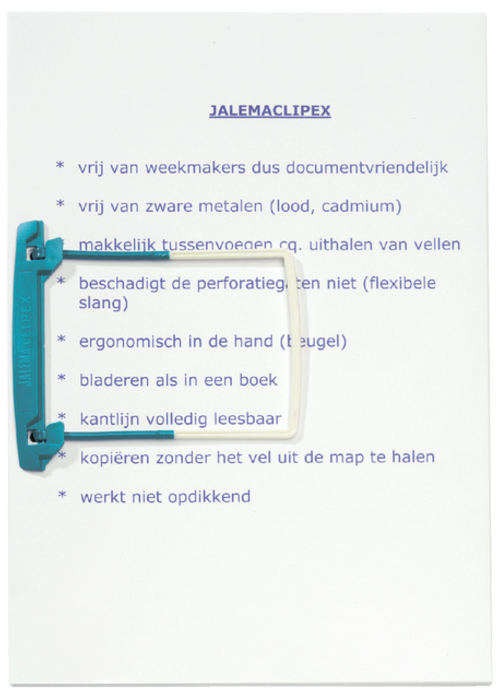 Jalema Bundelmechaniek JalemaClipex petrol 100 stuks