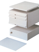 Pas Stapelcassette Pas A6859-101 voetstuk + afdekplaat grijs