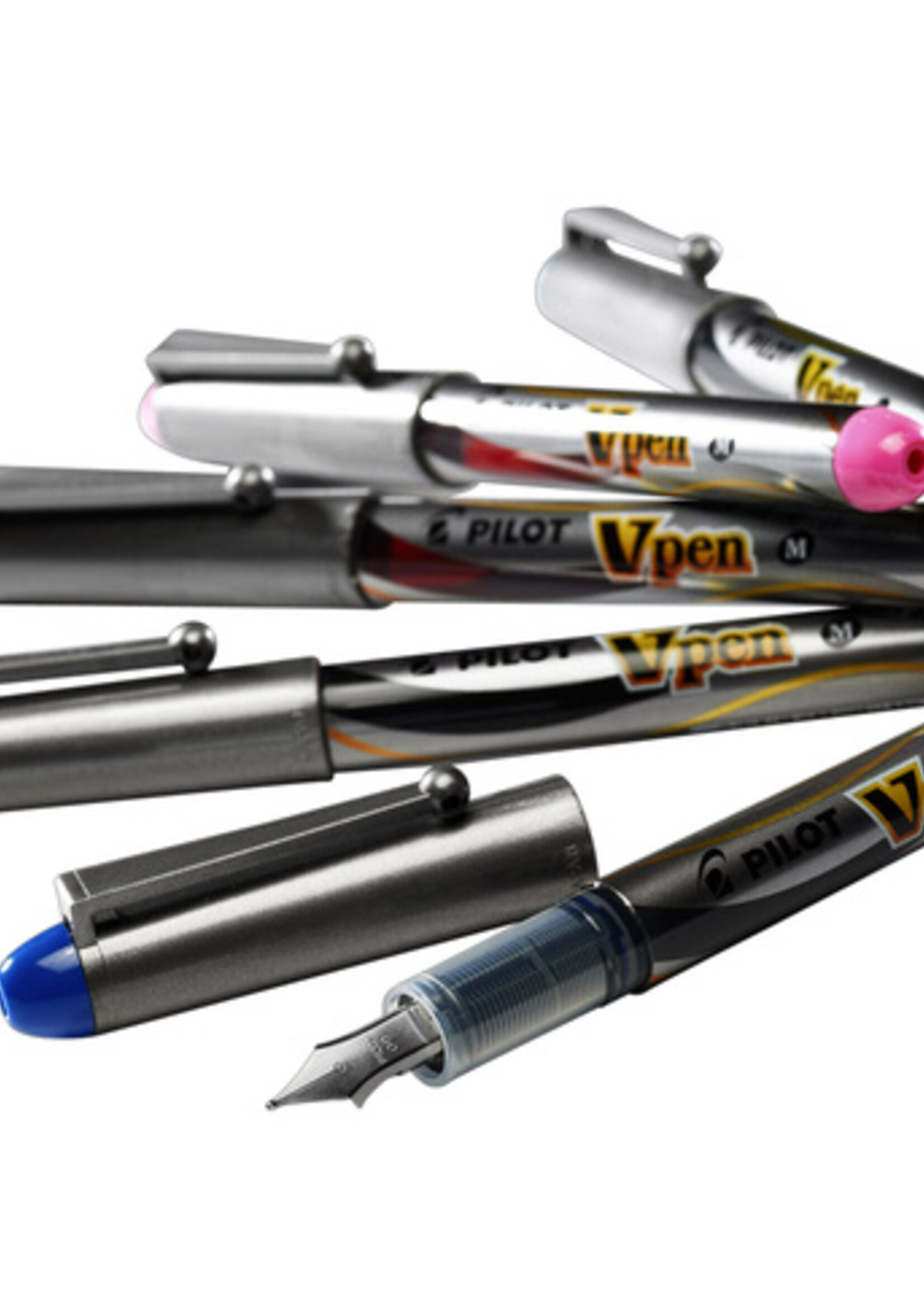 Pilot Stylo plume Pilot V-pen Silver bleu