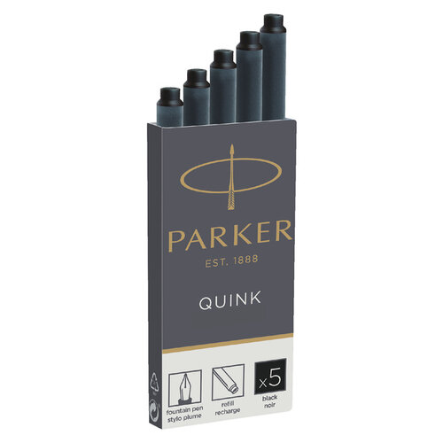 Parker Cartouche d’encre Parker Quink Noir Permanent