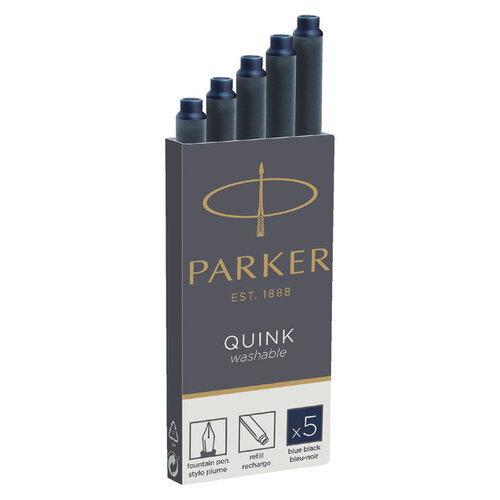 Parker Cartouche d’encre Parker Quink Bleu/ Noir Permanent
