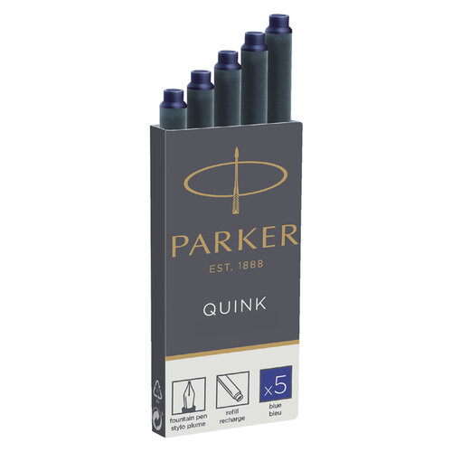 Parker Cartouche d’encre Parker Quink Bleu Permanent