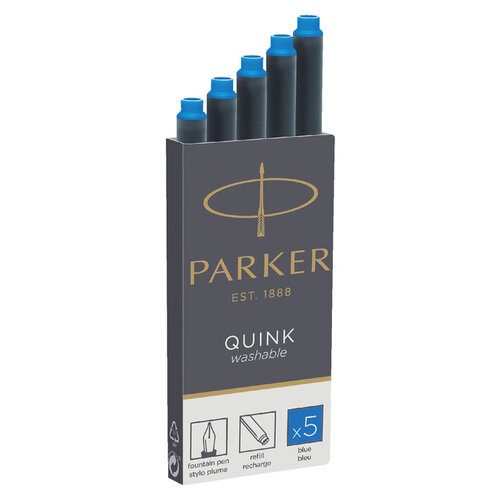 Parker Cartouche d’encre Parker Quink Bleu Lavable