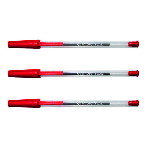 Quantore Stylo Bille Stick Quantore Medium Rouge