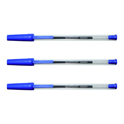 Quantore Stylo bille Stick Quantore Medium bleu