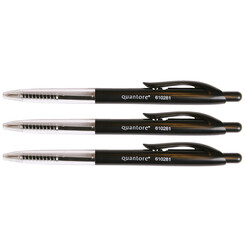 Stylo Bille Stick Quantore rétractable Medium Noir