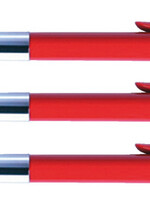Quantore Stylo Bille Quantore rétractable Medium rouge