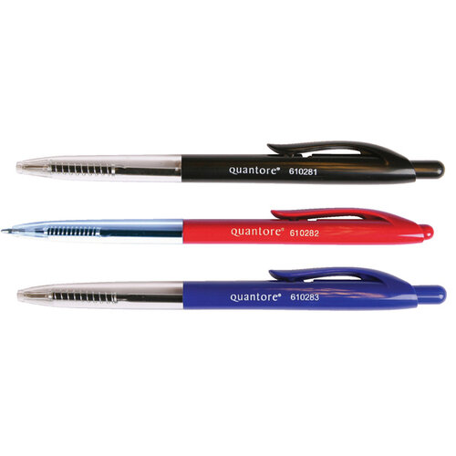 Quantore Stylo Bille Quantore rétractable Medium rouge