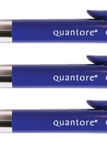 Quantore Stylo Bille Stick Quantore rétractable Medium Bleu