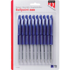 Balpen Quantore drukknop blauw