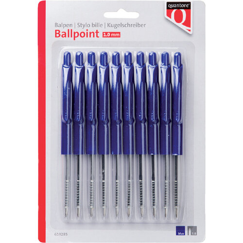 Quantore Balpen Quantore drukknop blauw