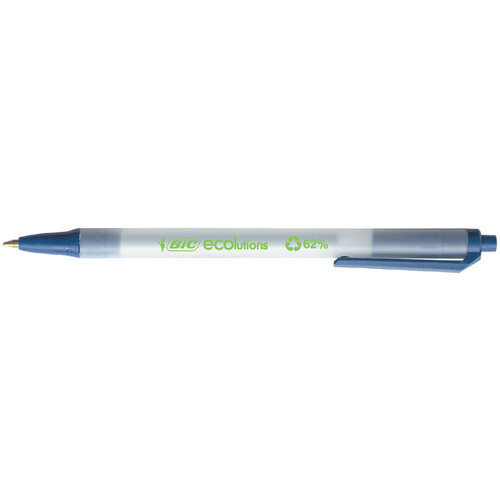 Bic Ecolutions Balpen Bic Ecolutions clic stic medium blauw