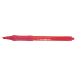 Balpen Bic Soft Feel Clic Grip rood medium