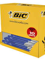 Bic Stylo bille BIC M10 Medium bleu boîte 90 + 10 gratuits