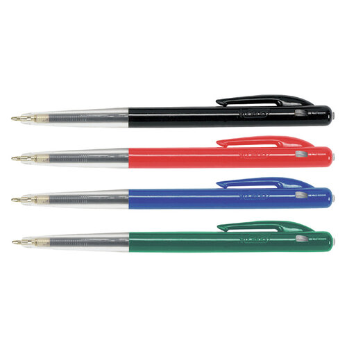 Bic Stylo bille BIC M10 Medium assorti 4 pièces sous blister.