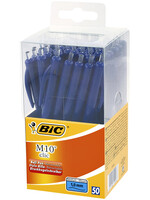 Bic Stylo Bille BIC M10 Tubo 50 Medium bleu