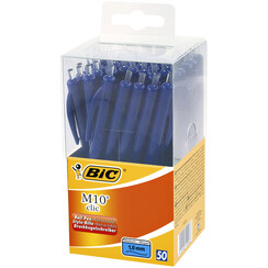 Balpen Bic M10 Tubo 50 blauw medium