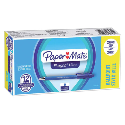 Paper Mate Stylo Bille Paper Mate Flexgrip Ultra Medium Bleu