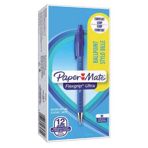 Paper Mate Balpen Paper Mate Flexgrip Ultra blauw medium