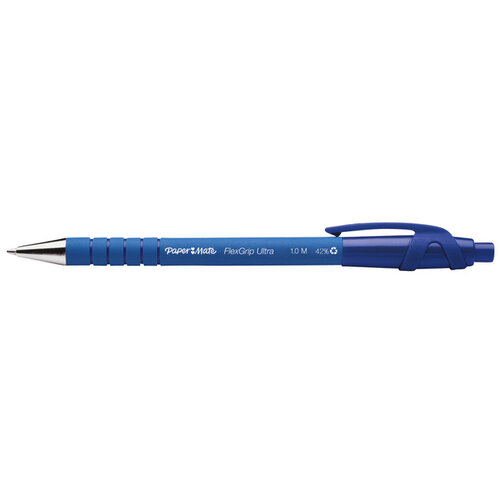 Paper Mate Stylo Bille Paper Mate Flexgrip Ultra Medium bleu blister 5p