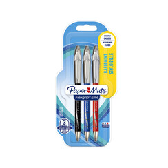 Stylo bille Paper Mate Flexgrip Elite assorti