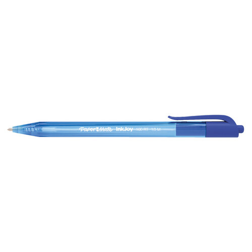 Paper Mate Inkjoy Balpen Paper Mate Inkjoy 100RT blauw medium 80+20 gratis