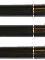 Quantore Stylo Bille Quantore rétractable avec clip métal Medium noir