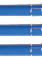 Quantore Balpen Quantore drukknop met metalen clip blauw medium