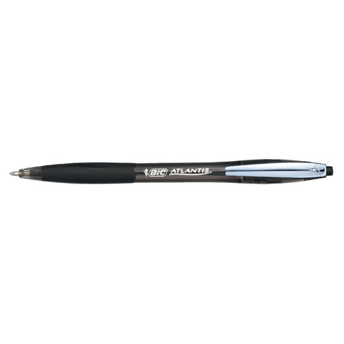 Bic Stylo Bille BIC Atlantis Soft Clip Métal 1,0 mm noir