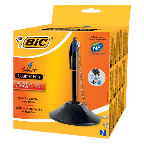 Bic Baliebalpen Bic pen-desk met ketting zwart