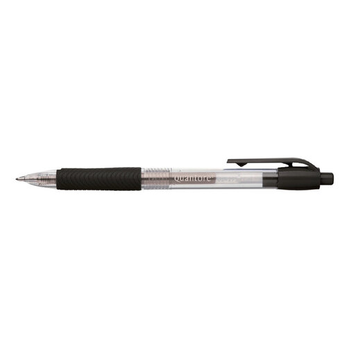 Quantore Gelschrijver Quantore gripdrukknop 0.7mm zwart