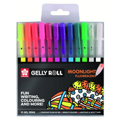 Roller gel Sakura Gelly Roll Moonlight blister de 12pcs