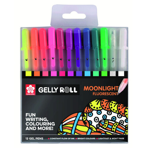 Sakura Gelschrijver Sakura Gelly Roll Moonlight blister à 12 stuks assorti