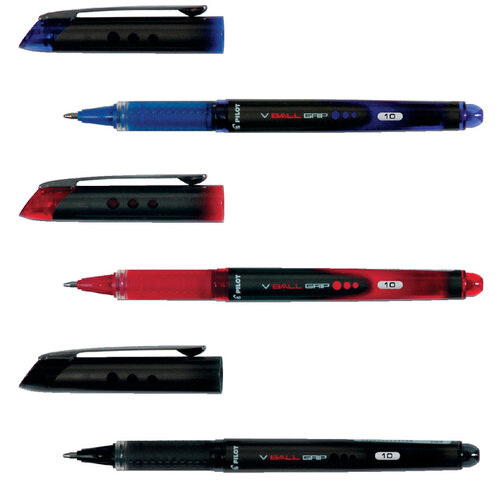 Pilot Rollerpen PILOT V-Ball grip VB10 rood 0.6mm